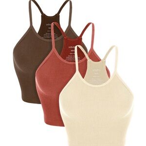 ododos Ribbed Crop Tank BNWT